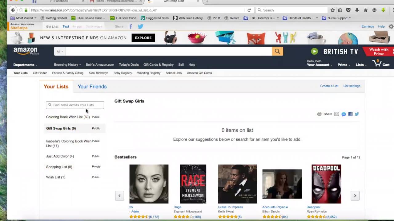 Make A Public Amazon Wish List w/ Shared Address - YouTube