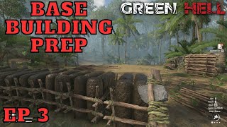 Green Hell Preping To Build A Base Gathering Lots Of Wood And Mud Survival Crafting Open World
