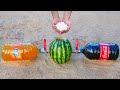 Watermelon vs Cola, Fanta and Mentos