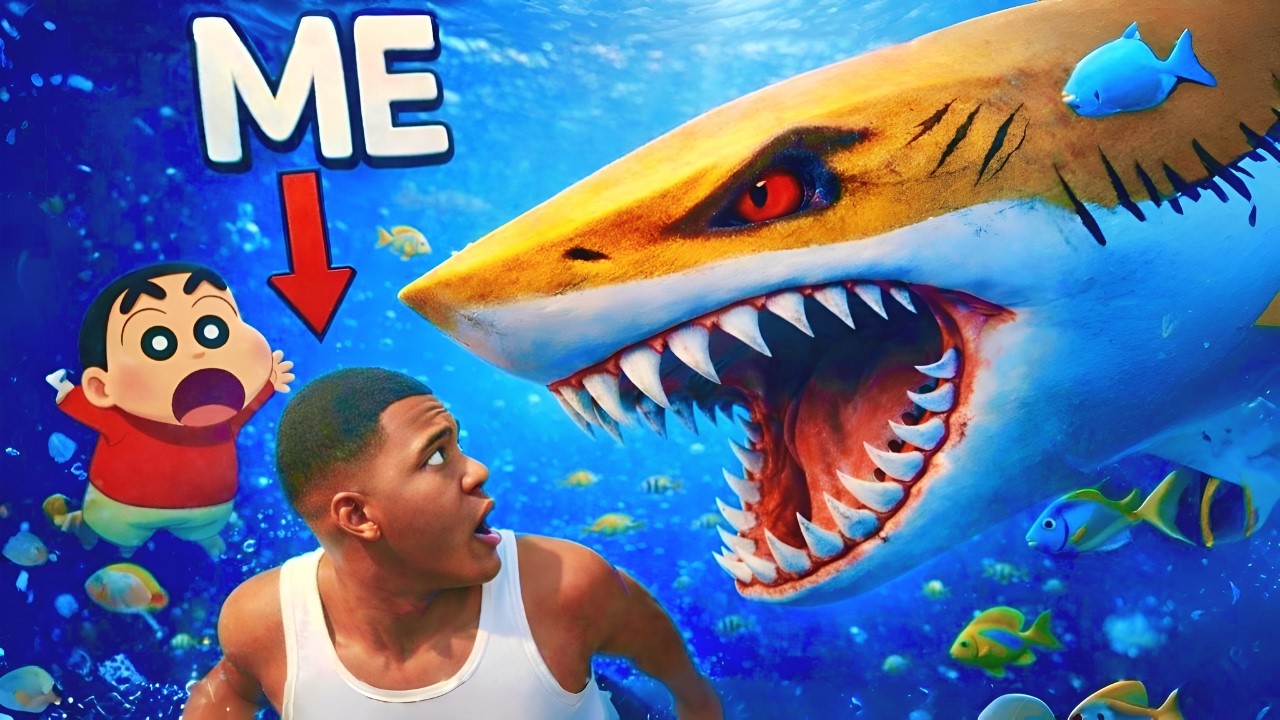 FRANKLIN SWIM TO CATCH LEGENDARY FISH IN ROBLOX!!😱 | Roblox tamil | Roblox