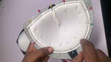 How to cover a Bra cup with FABRIC and Lining, Easy method