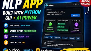 Build a complete NLP App in python | GUI + sentiment + NER + Emotional Detection