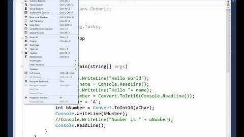 Familiar with visual studio & debug point asp.net c# Programming | How use visual stdio and work.