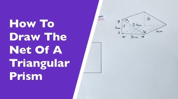 How To Draw Accurately The Net Of A Triangular Prism Using A Ruler And Pencil.