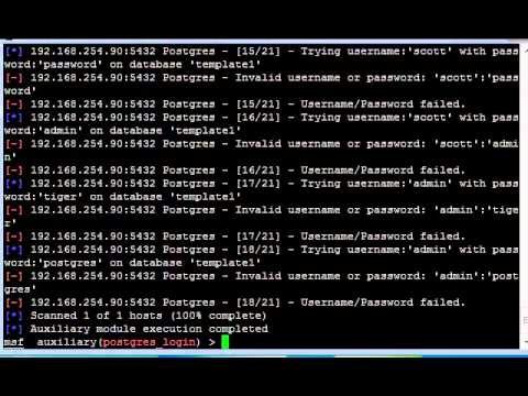 Explorando Vulnerabilidade do Postgres com Metasploit