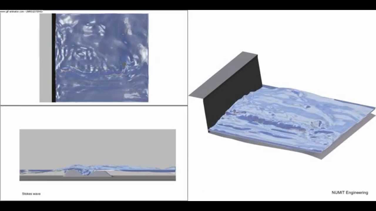 Coast without POLE protection simulated via FINEMarine - Part I