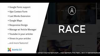 Race :: Creative One Page Joomla Template | Themeforest Website Templates and Themes