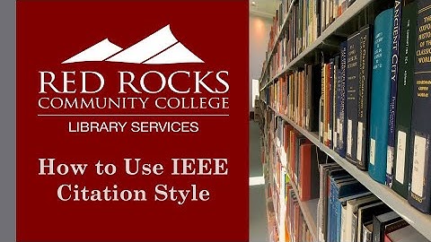 How to Use IEEE Citation Style