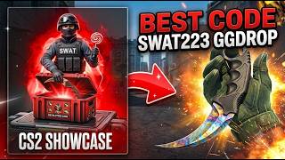 FREE BALANCE ON GGDROP! 😱 Unboxing a KNIFE with Code SWAT223 | CS2 Showcase