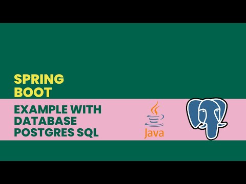 Spring Boot With PostgreSQL Database Connection | Endpoint Testing | Postman