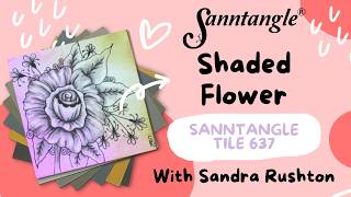 Shaded Flower - Sanntangle Tile 637
