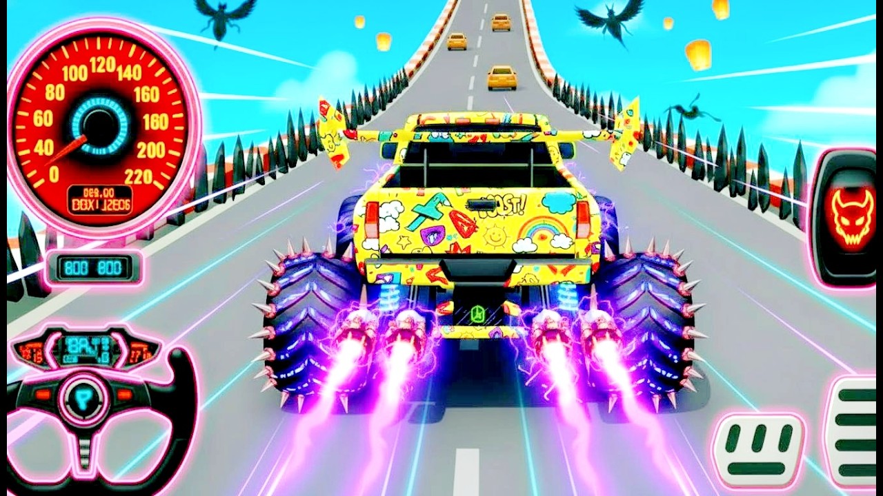 Watch Monster Truck: Epic New Monster Truck Racing & High-Speed Stunts on Off-Road Track!