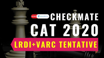 Checkmate CAT | 20 Days | LRDI+ VARC Tentative | Bhagyashree & Sagar | On Unacademy CATalyst