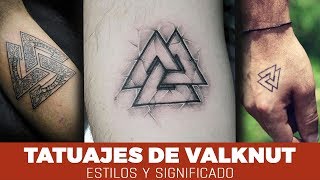 Tatuajes de Valknut o Nudo de la Muerte Estilos y Significado