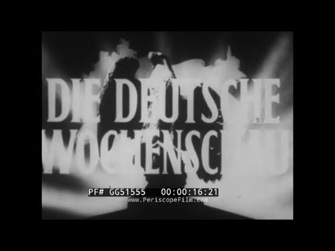 1942 "DIE DEUTSCHE WOCHENSCHAU" WWII GERMAN PROPAGANDA NEWSREEL HOME FRONT / EASTERN FRONT GG51555
