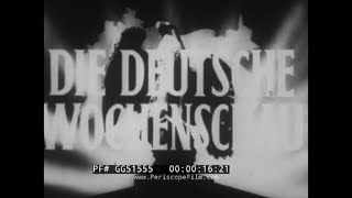 1942 "DIE DEUTSCHE WOCHENSCHAU" WWII GERMAN PROPAGANDA NEWSREEL  HOME FRONT / EASTERN FRONT  GG51555
