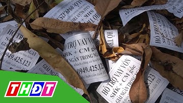 Tái diễn tình trạng rải tờ rơi cho vay tiền | THDT