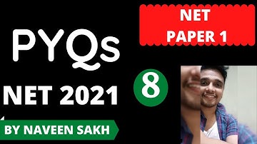 Paper 1 PYQs Part 8 || 2020 Exam Questions || NTA Net 2021||