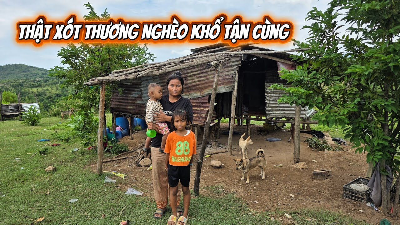 Phát hiện BA MẸ CON Ở GIỮA KHU RỪNG nghèo khổ bữa đói bữa no || 453