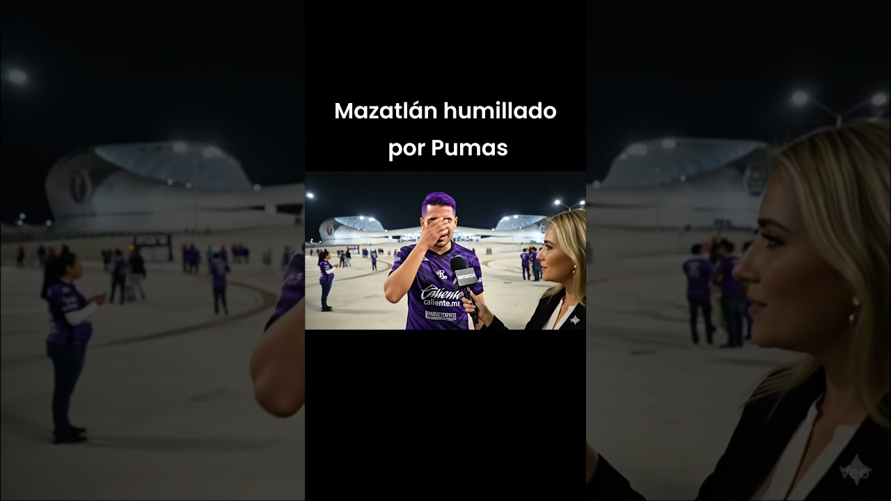 Aficionado de Mazatlán rompe en llanto tras goleada de Pumas | Mazatlán vs Pumas ( VEO 3 )