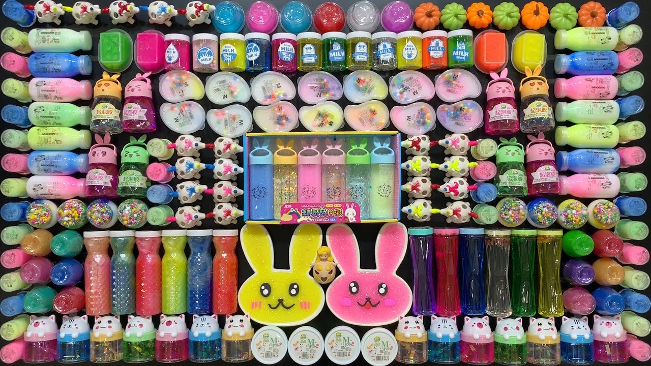 MIXING ALL MY STORE BOUGHT SLIME INTO CLEAR SLIME | SLIME SMOOTHIE | SATISFYING SLIME VIDEOS 