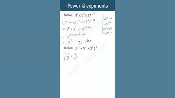 Solve this power and exponent question | Maths problems #ytshorts #maths  #shorts