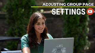 How To Adjust Group Page Settings