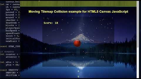 Moving tilemap collision example for HTML5 Canvas JavaScript