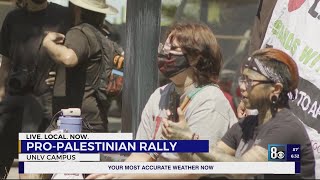 Student-led organizations hold rally on UNLV campus due to tensions overseas