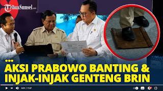 Aksi Prabowo Banting & Injak-injak Genteng BRIN Disambut Tepuk Tangan, Ketahanannya Buat Takjub