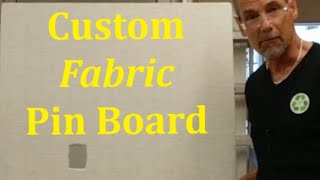 Bulletin Board Fabric Cover | Home Office Makeover