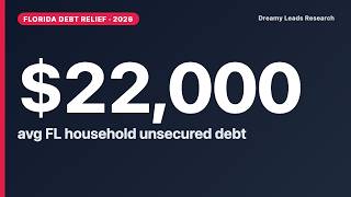 Debt Relief in Florida 2026: Every Program, Real Costs, and the Paycheck Law