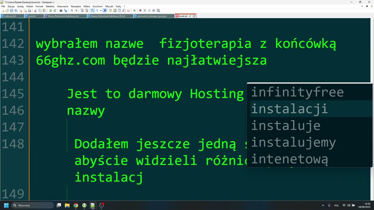 Darmowa strona internetowa  WordPress  oraz darmowy hosting
