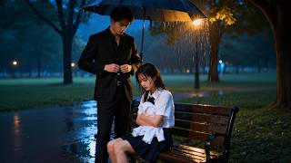 Sister hid in handsome brother's arms in rain day,and he finally can't help but eat her