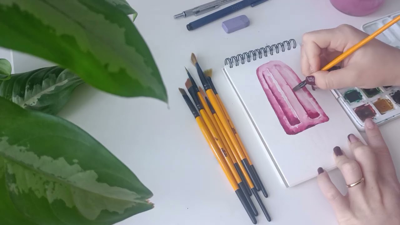 Painting a Popsicle with Watercolors | Fun & Simple Tutorial