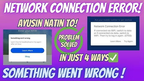 Paano Ayusin ang Network Connection Error o Something Went Wrong sa Gcash | Gcash Tutorial 2025
