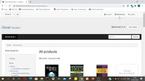Django Oscar E-commerce Tutorial-1