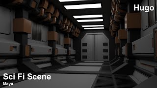 [Maya] Sci Fi Scene