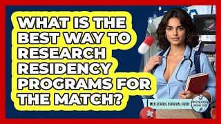 What Is The Best Way To Research Residency Programs For The Match? - Med School Survival Guide