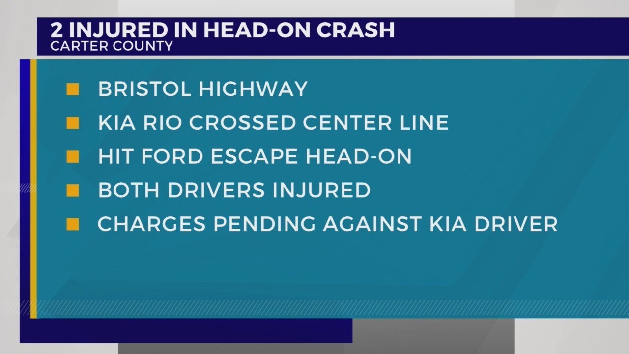 THP: Head-on crash injures 2 in Carter County