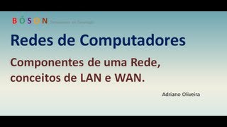 Curso de Redes - Vídeo 01 - Componentes de uma rede, LAN, WAN.