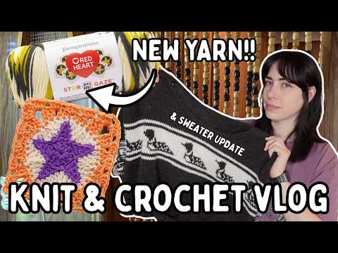 knit & crochet vlog *I found NEW yarn that I need to try*