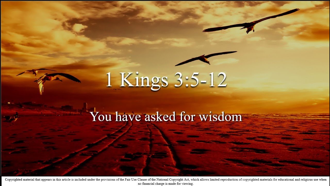 17th Sunday OT A First Reading 1 Kings 3 5 7 12 You Have 17th-sunday-ot-a-first-reading-1-kings-3-5-7-12-you-have
