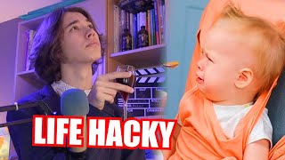 GENTLEMAN VYCHOVÁVÁ DÍTĚ S LIFE HACKY 🥂 |cringe review - 5 Minute Crafts|