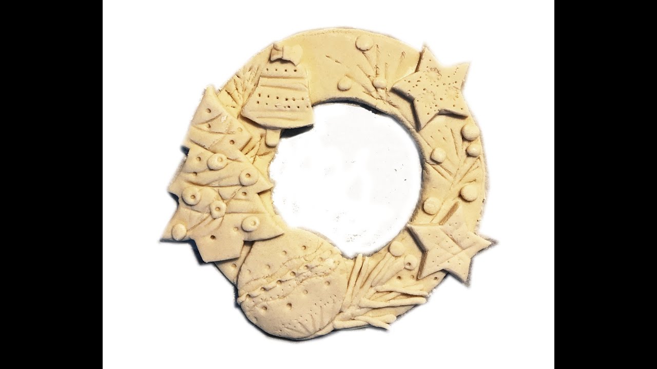 Cours n.3 couronne de noël en Pâte à sel.