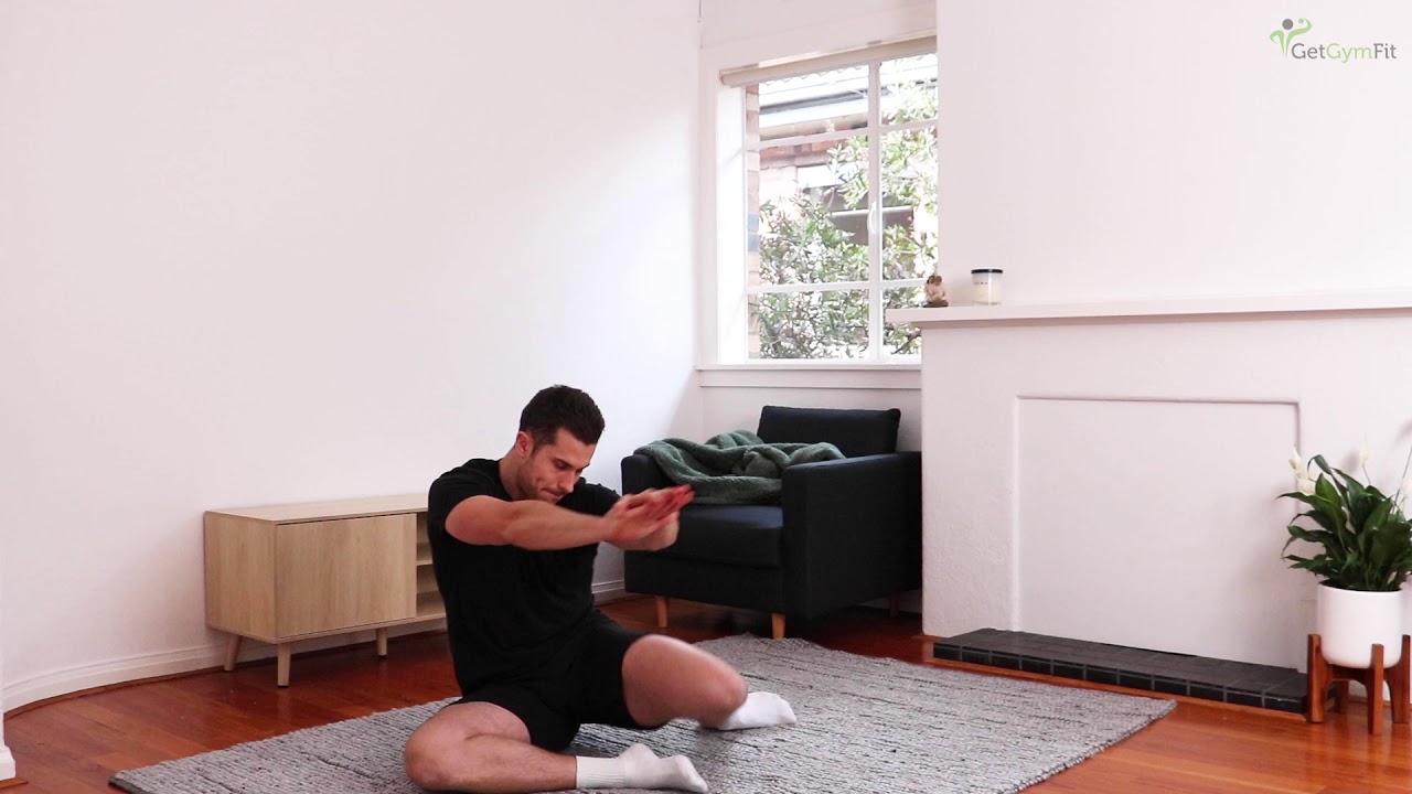 Shin Box Trunk Rotation Shin Box Rotations: Exercise Demonstration - YouTube