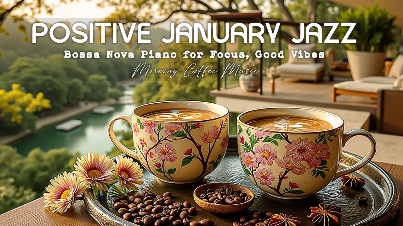 Positive Morning Coffee Jazz ☕ Happy January Jazz Music & Bossa Nova Piano for Focus, Good Vibes