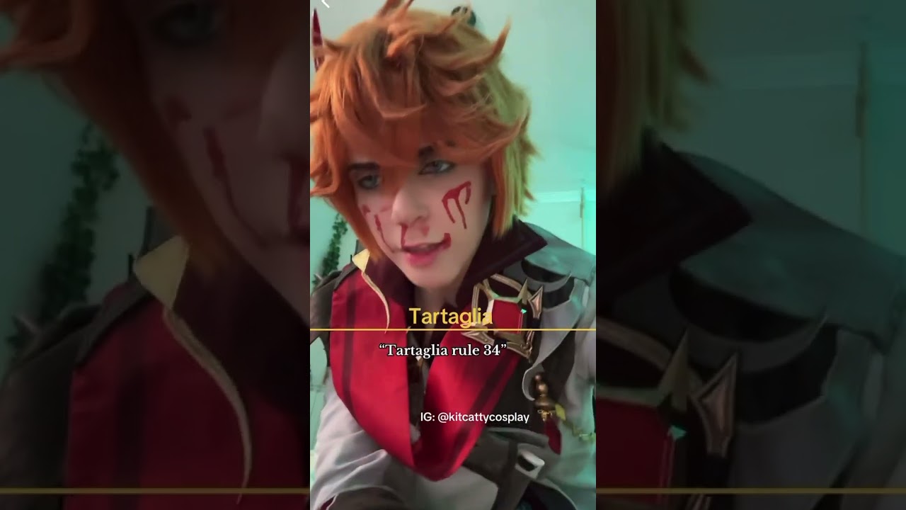 He seems concerned #cosplay #genshin #genshinimpact #shorts #tartaglia #childe #acting #gamer