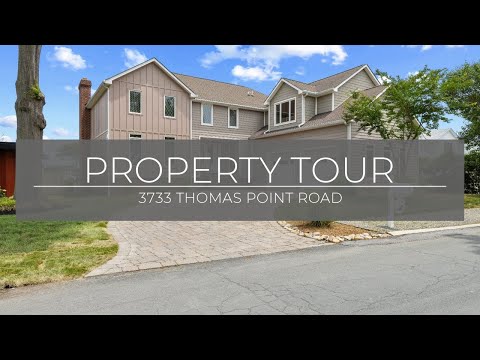 3733 Thomas Point Road, Annapolis, MD home video tour