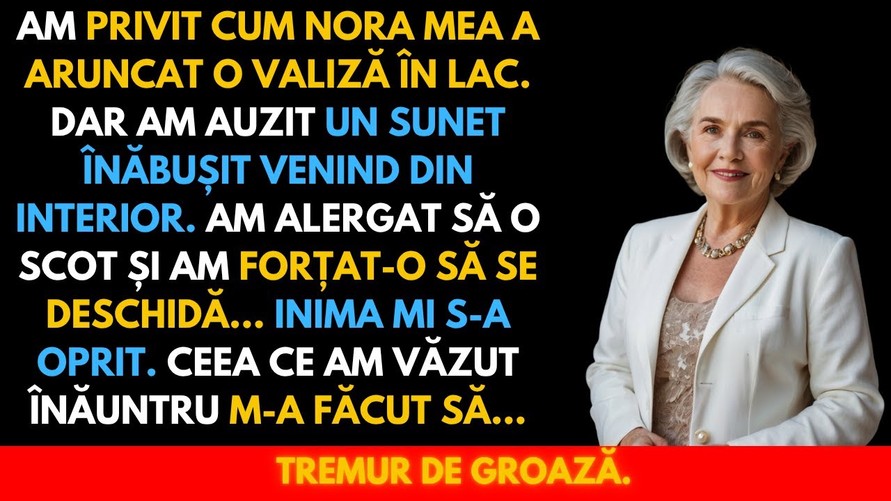 Am Văzut Cum Nora Mea A Aruncat O Valiză în Lac. Ce Am Găsit Înăuntru Era De Neimaginat...